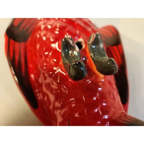 Vtg Talavera Parrot Colorful Ceramic Bird Figurine Hanging Perch Mexico - Picture 7 of 15